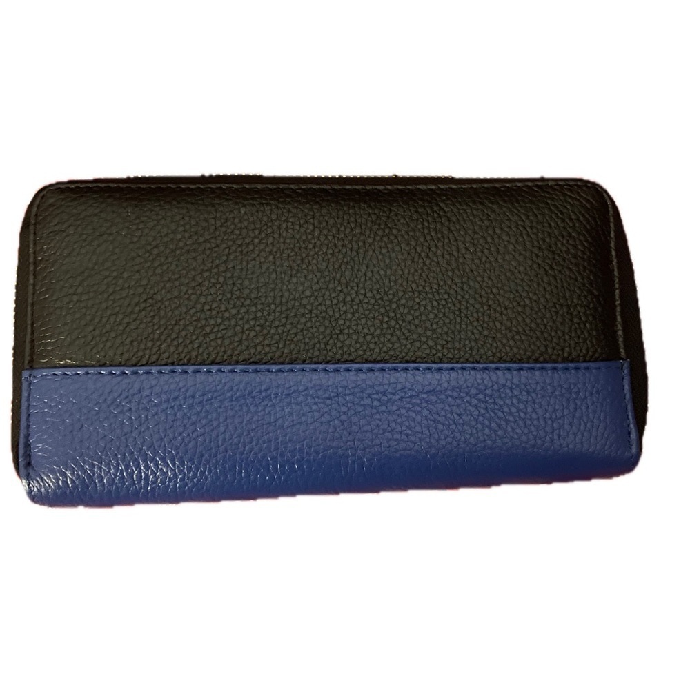 Neiman Marcus Black Blue Wallet